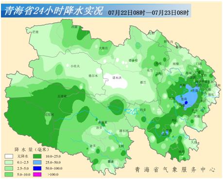 青海多地發(fā)布藍色暴雨預(yù)警